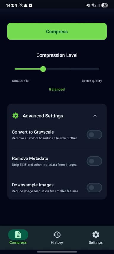 GetCompress screenshot 4