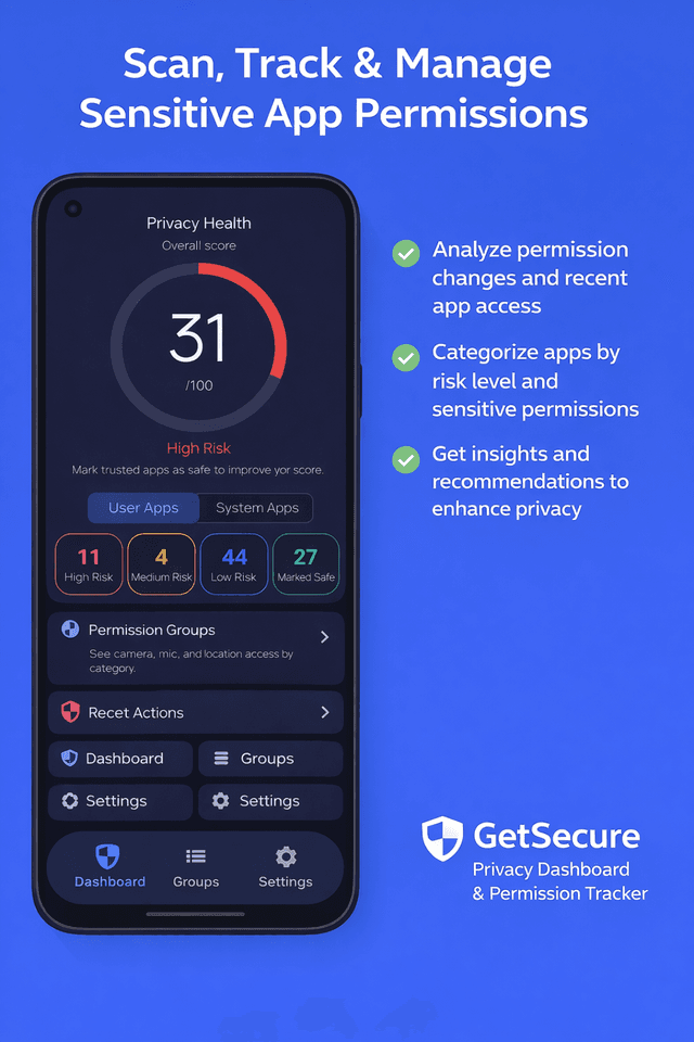 GetSecure app preview 1