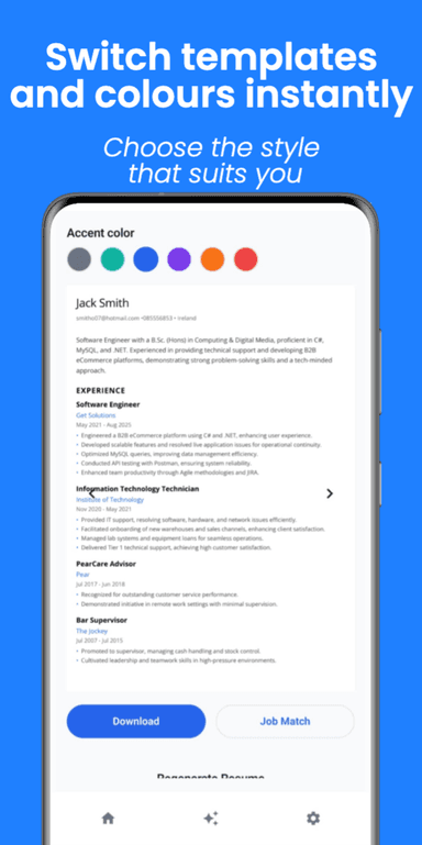 Smart Resume screenshot 2